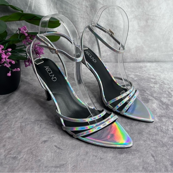 ABOUND Jemina Iridescent Skinny Ankle Strap Heel Size 7M NWOT - Picture 1 of 8